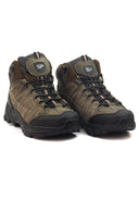 Botas de trekking de cuero para hombre San Polos color Niebla (gris) con suela de caucho
