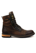 Botas de Cuero Casuales para Hombre San Polos Fulton Pardo 3360