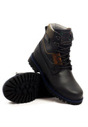 Botas leñadoras de cuero para hombre San Polos referencia 3363 en color miel con suela alta.