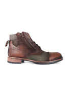Botas de Cuero Casuales para Hombre San Polos Fulton Pardo