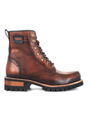 Botas Leñadoras de Cuero Miel para Hombre San Polos Ref. 3444