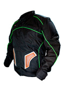 Chaqueta Motera para Hombre San Polos en Lona y Cuero Negro