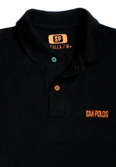 Polo Negro para Hombre San Polos | Ajuste Cómodo y Suave BR11374