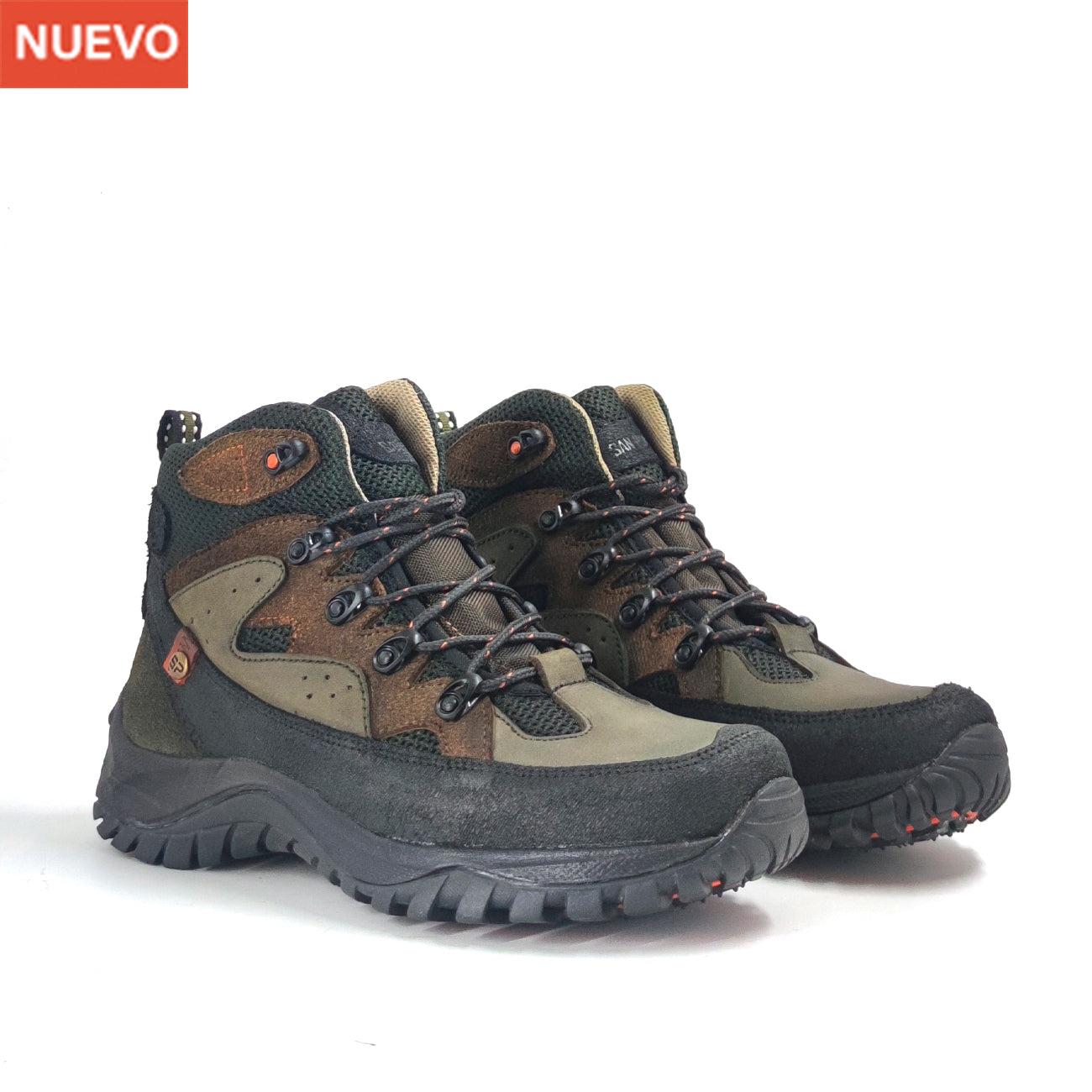 Botas San Polos Hiking Hombre 3832 Negro Verde