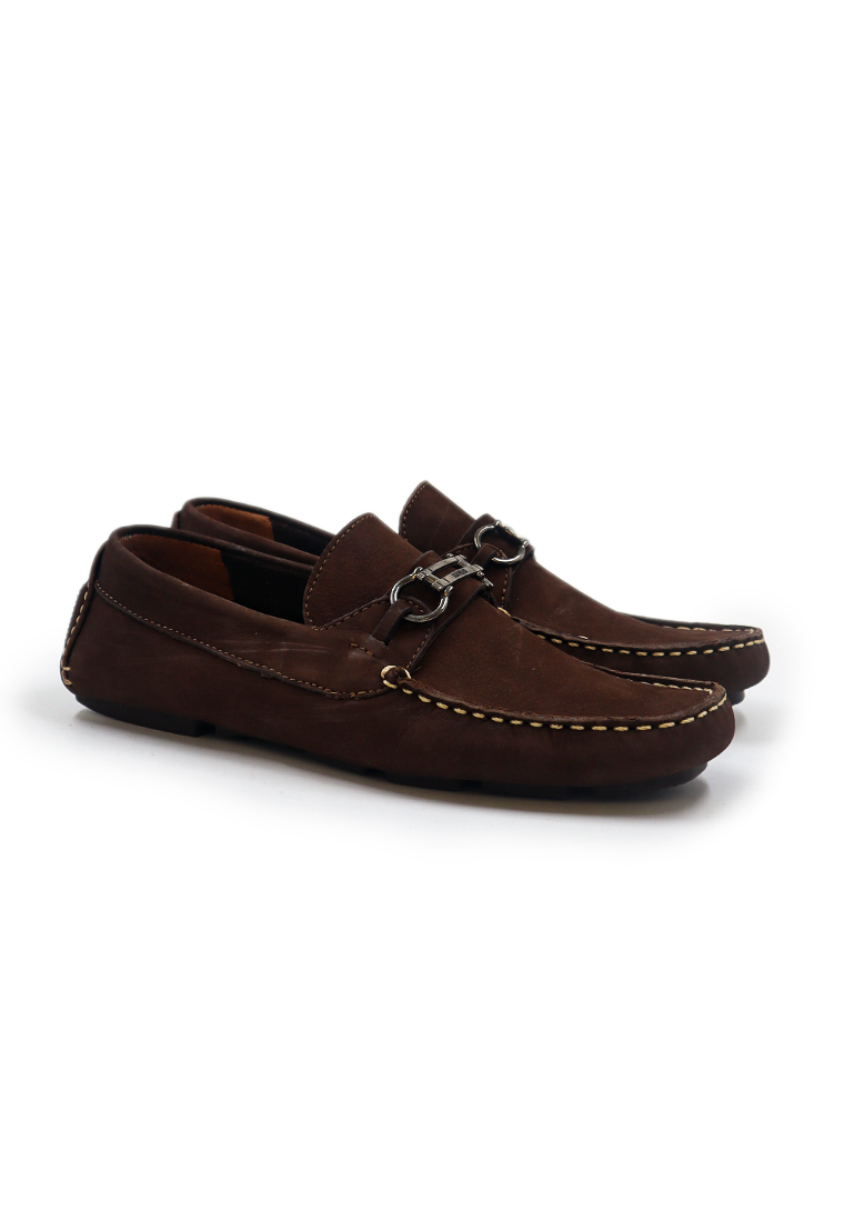 Zapatos San Polos Driver Hombre 3023 Nobuck Cafe