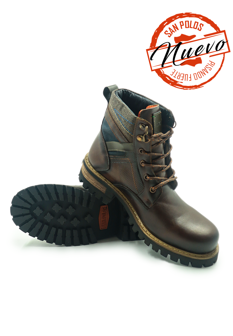 Botas San Polos Leñadoras Hombre 3700 Pardo