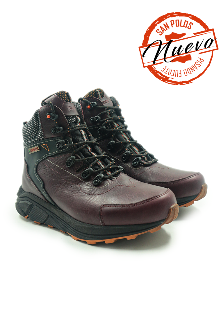 Botas San Polos Hiking Sport Hombre 3727 Vinotinto