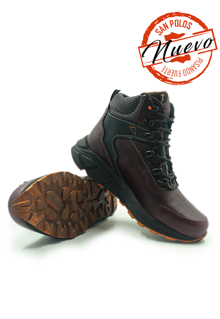 Botas San Polos Hiking Sport Hombre 3727 Vinotinto