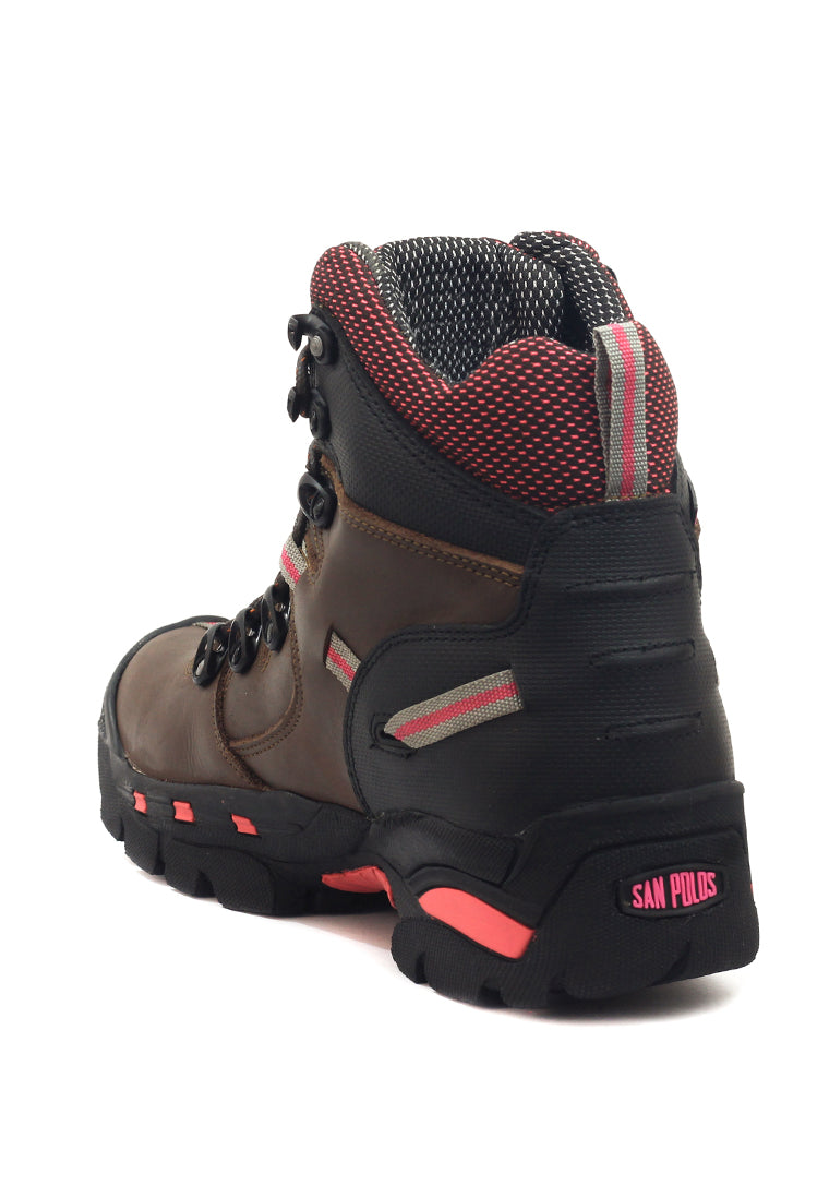 Botas San Polos Industrial Mujer 2838 Café Fucsia