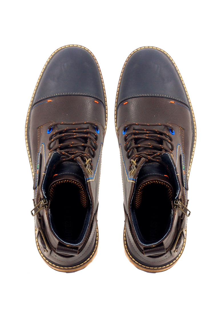 Botas San Polos Casual Hombre 3341 Café Azul