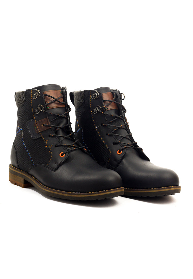 Botas San Polos Casual Hombre 3410 Graso Negro