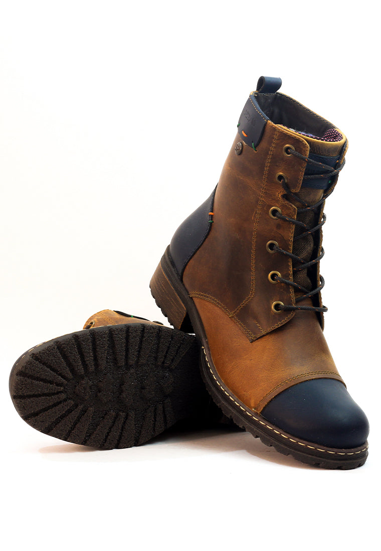 Botas San Polos Casual Mujer EK1541 Miel Azul