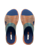 Sandalias San Polos  Hombre SX001 Coñac Azul