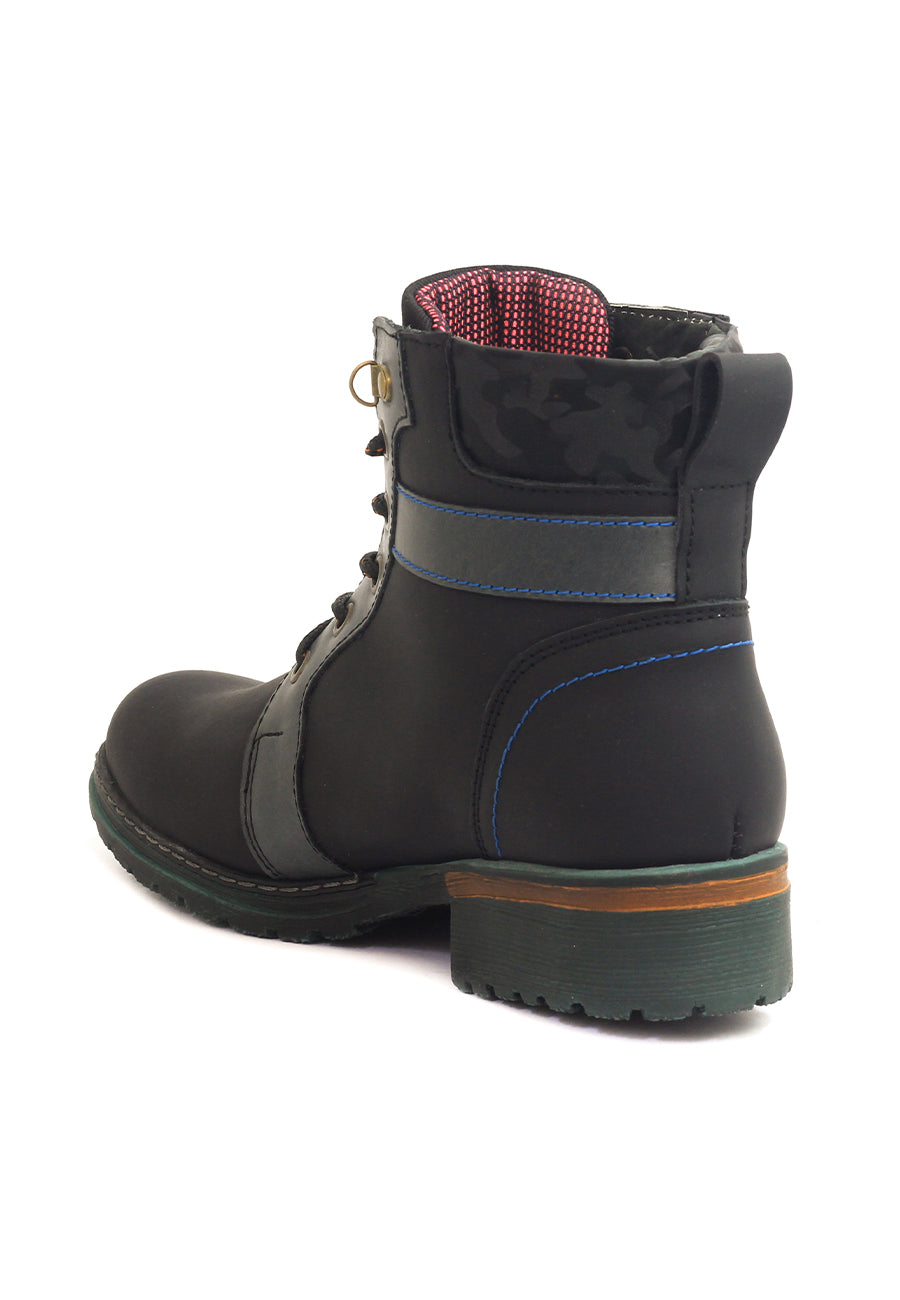 Botas San Polos Casual Mujer EK1321 Negro