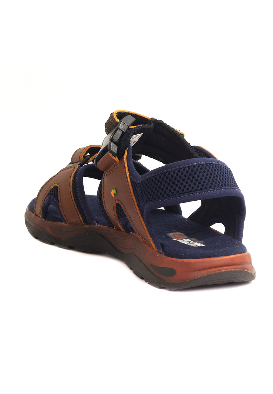 Sandalias San Polos  Hombre SX003 Miel Azul