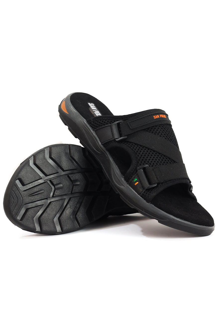 Sandalias San Polos  Hombre SX005 Negro